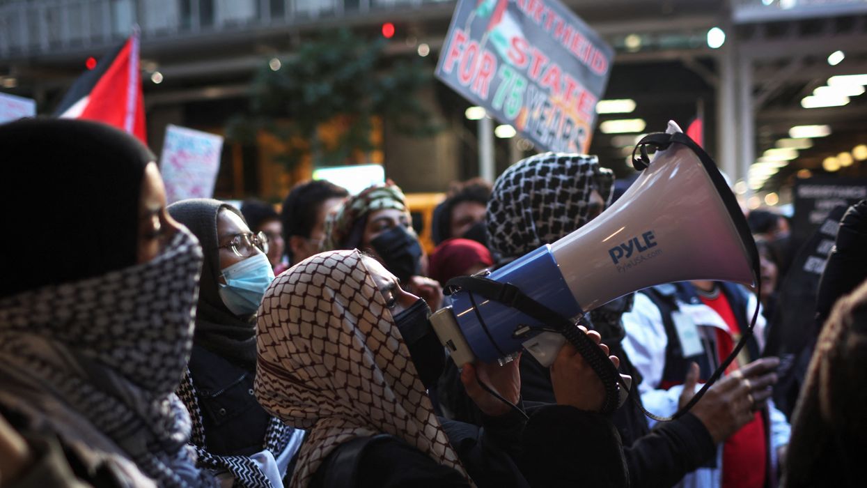 Pro-Palestinian protesters in New York