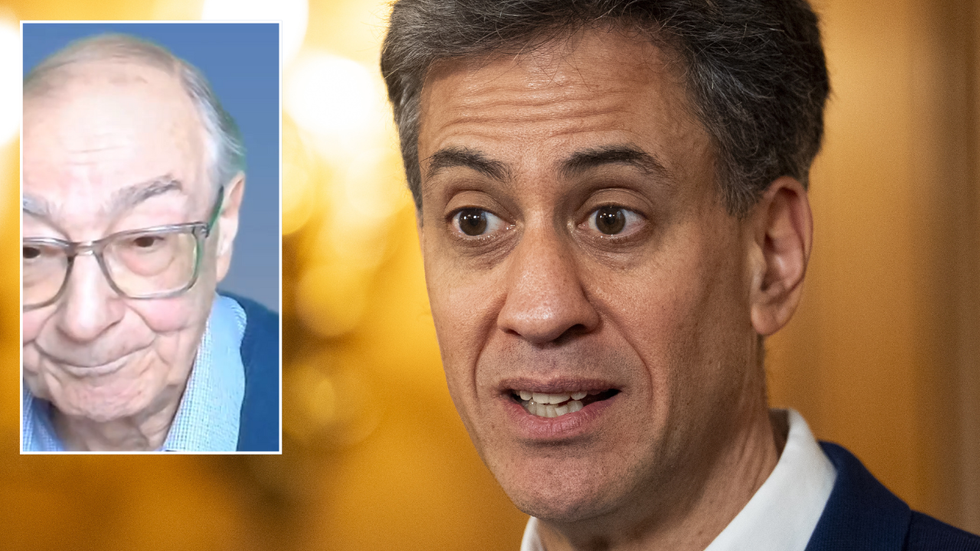 Professor Hughes and Ed Miliband