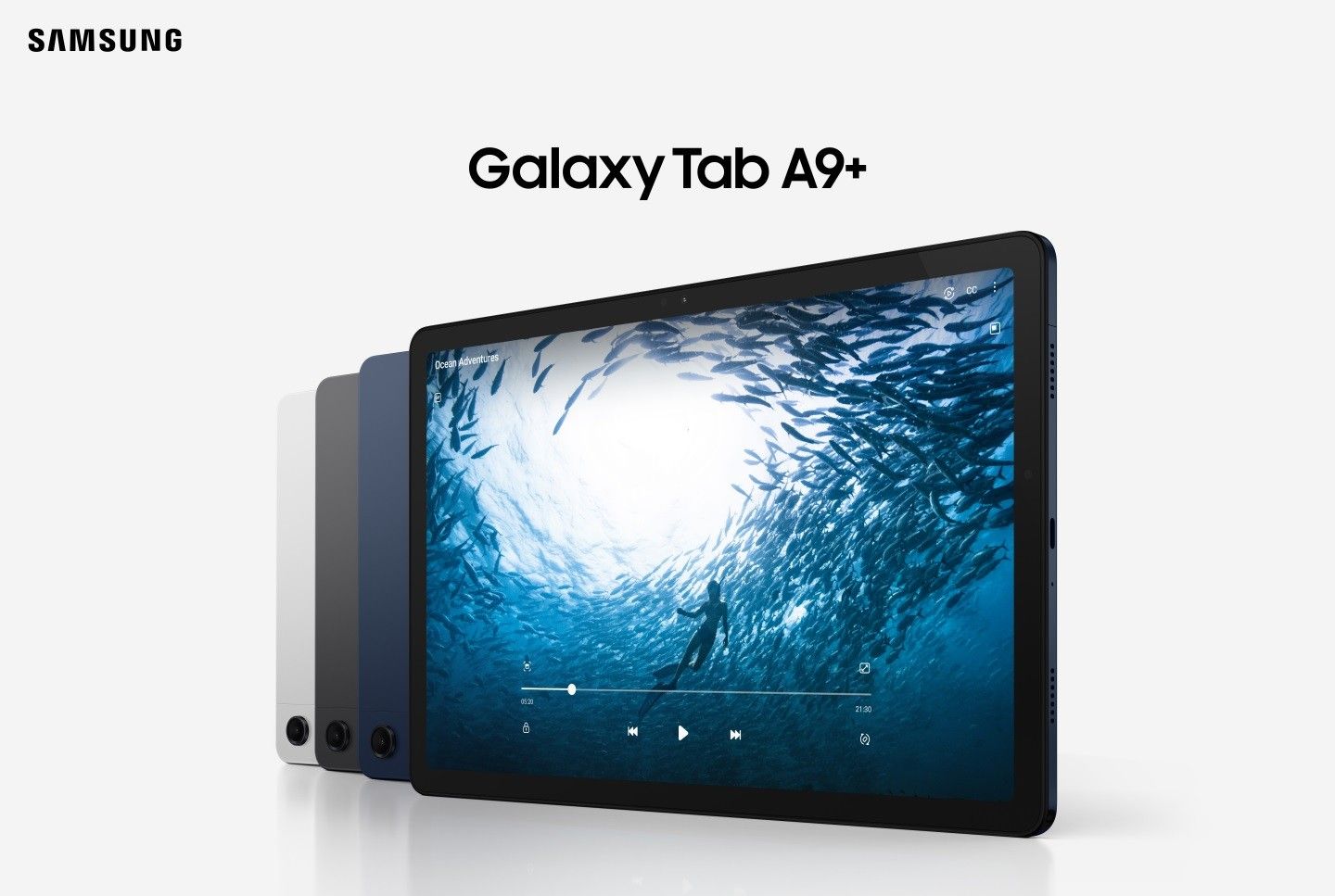 Promotional image for the Galaxy Tab A9+