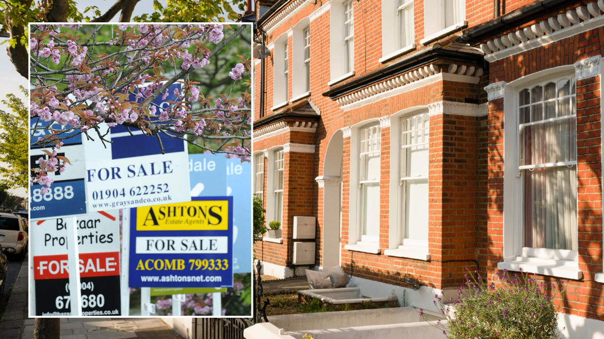 Property for sale signs / houses in London