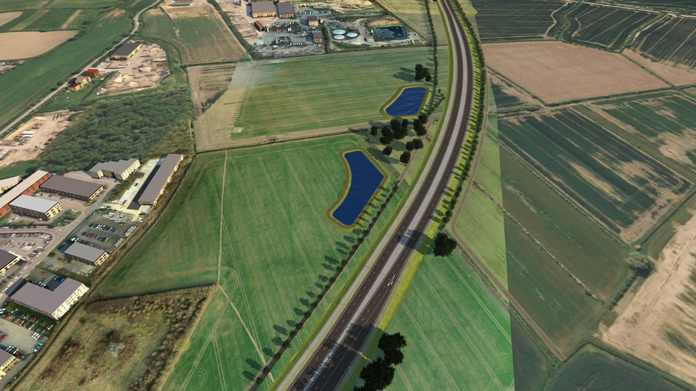 Proposed plans for the North Hykeham Relief Road project