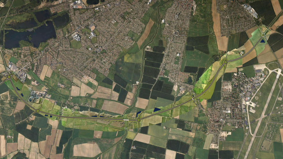 Proposed plans for the North Hykeham Relief Road project