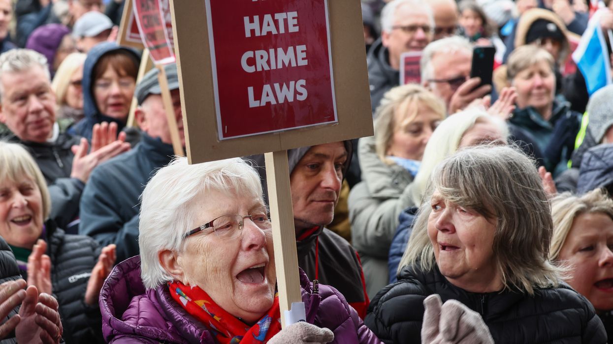 protest against Scoland hate crime bill