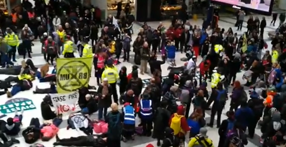 Protest at Liverpool Street