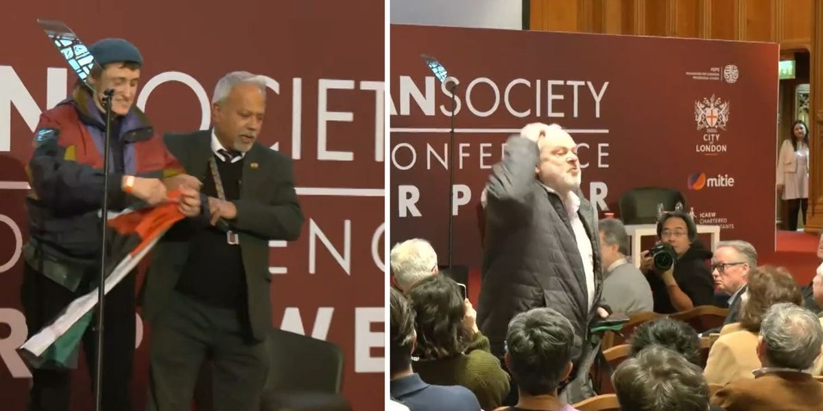 NextImg:David Lammy’s speech disrupted by pro-Palestinian protesters