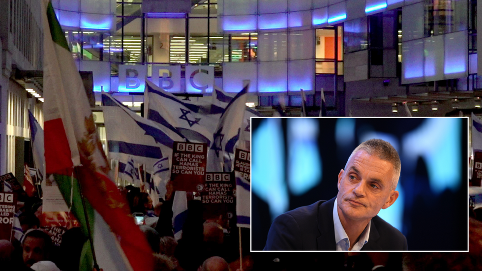 Protest outside BBC/Tim Davie