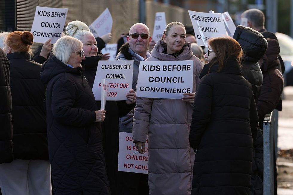 Protest school Glasgow