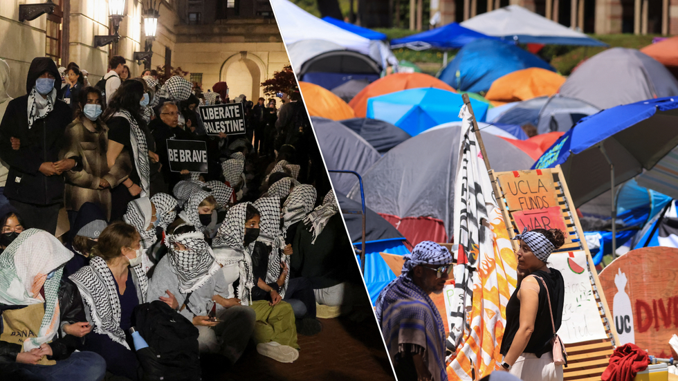 Protesters at Columbia/Encampment at UCLA