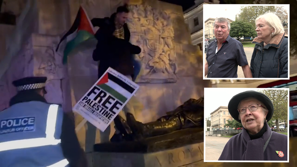 Protesters at Hyde Park and Britons