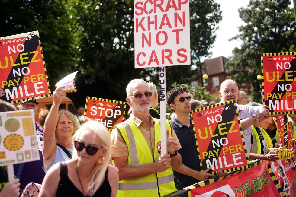 Protesters descended upon London