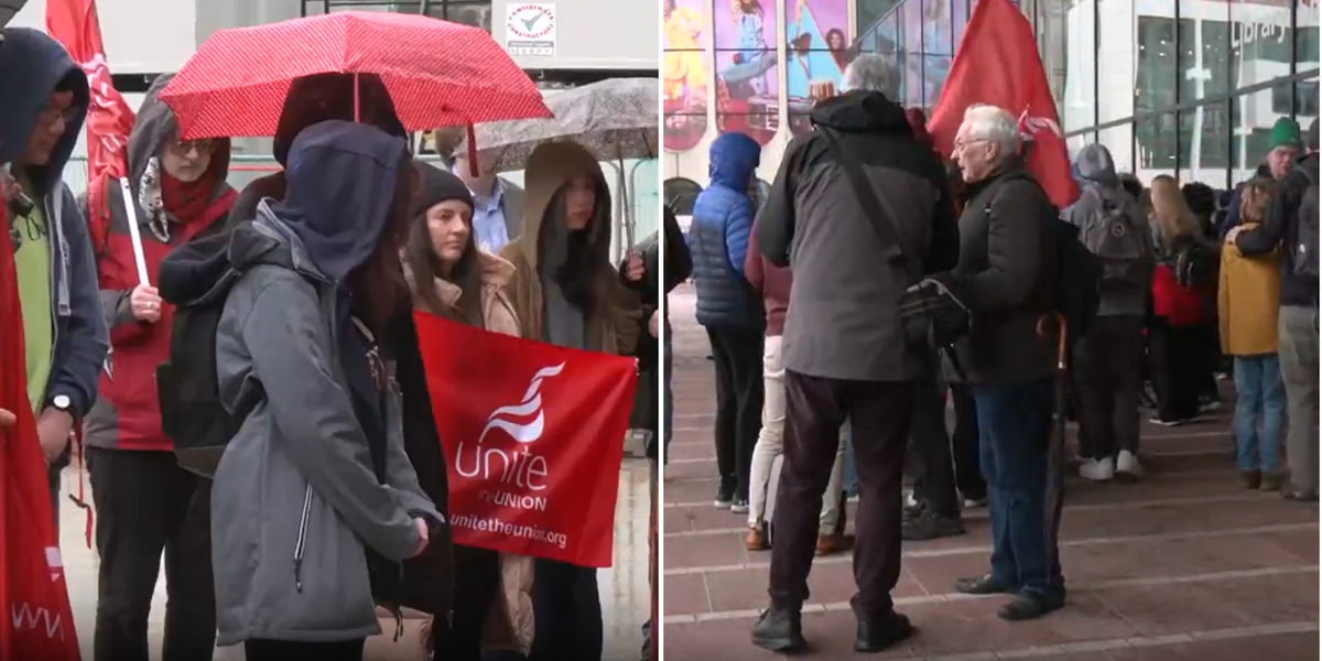NextImg:'They're not coming out because they're too scared': Birmingham City Council Leader 'hides' inside council building during protests