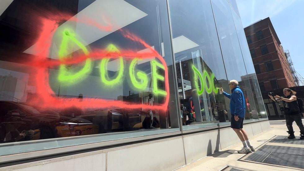 Protests against DOGE in New York City