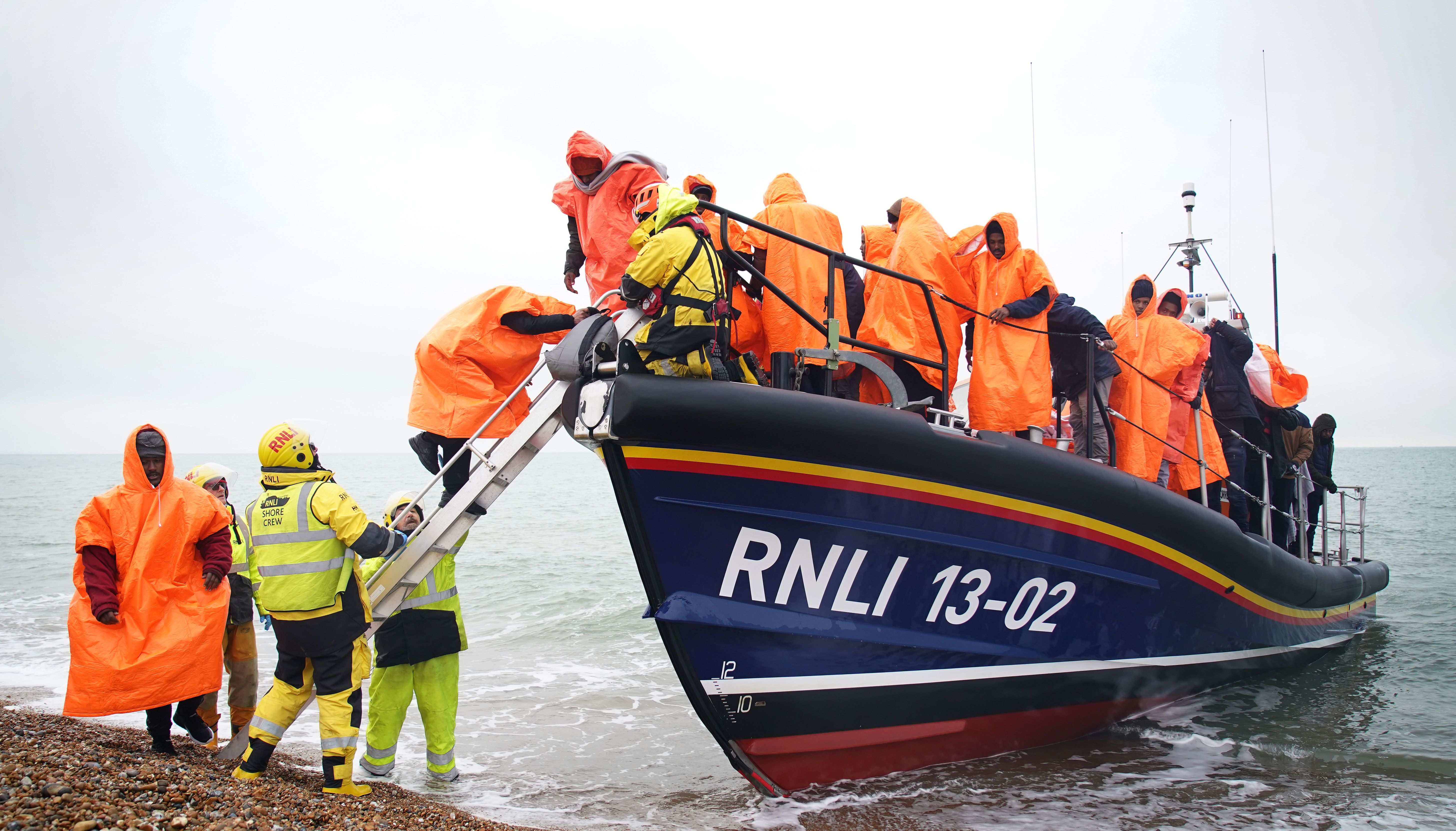 Protests have taken place over the ongoing migrant crisis in the UK