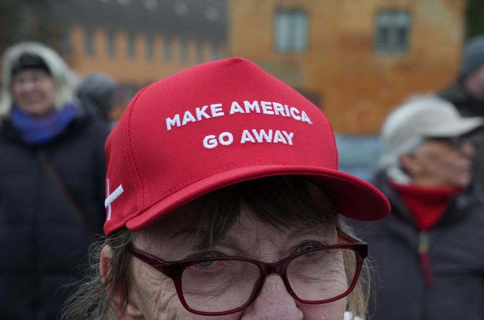 Protests in Copenhagen over America's plans to annex Greenland