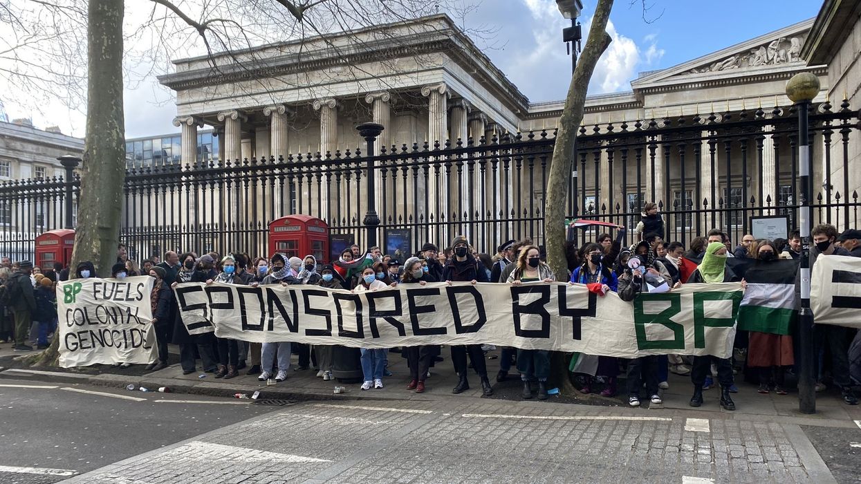 Protests outside the British Museum