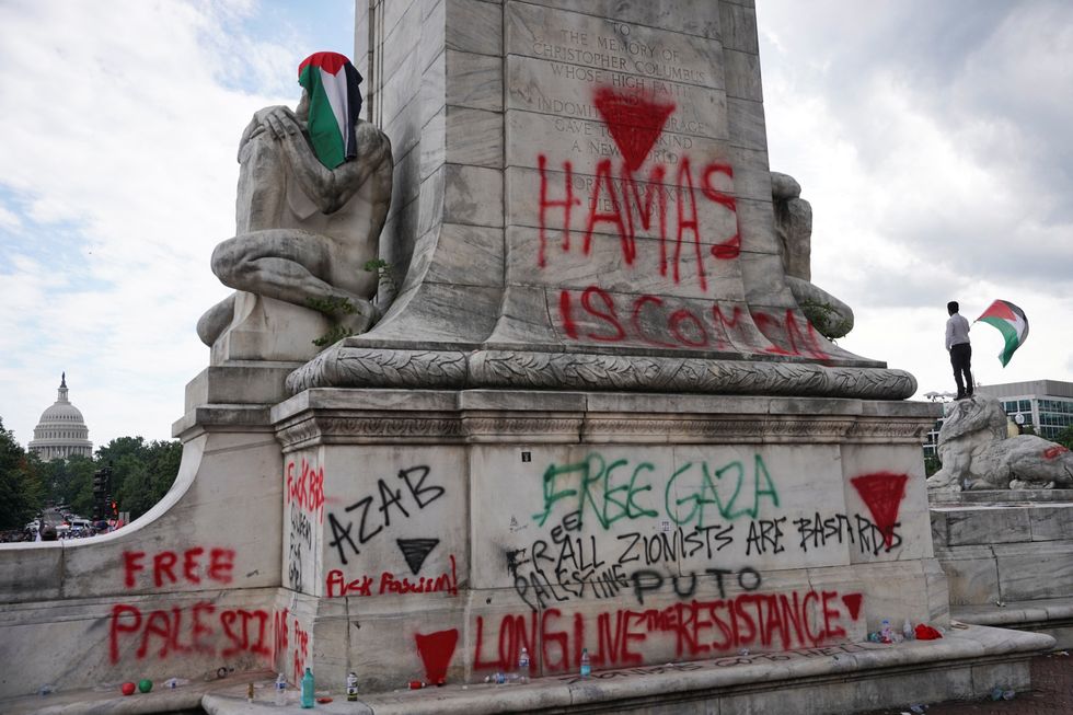 Protests were held across the capital