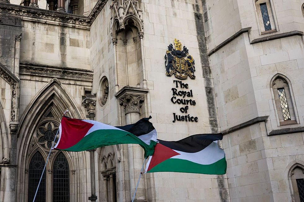 Protests were held outside the Royal Courts of Justice\u200b