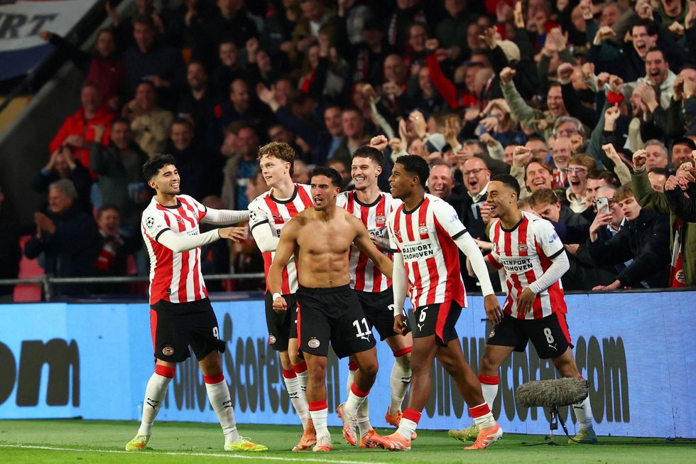 PSV thrashed Napoli 6-2 in a surprising result in the Champions League on Tuesday