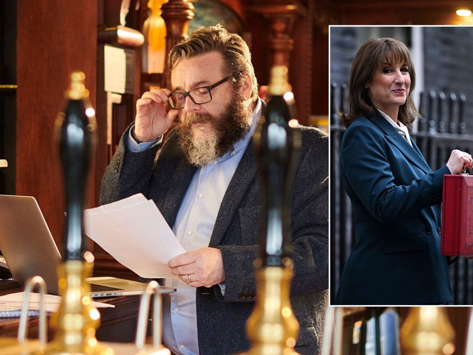 Pub landlord and Rachel Reeves