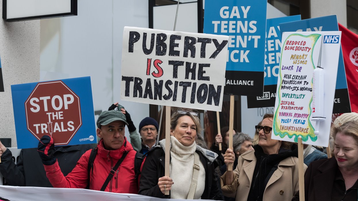 PUBERTY BLOCKER PROTEST