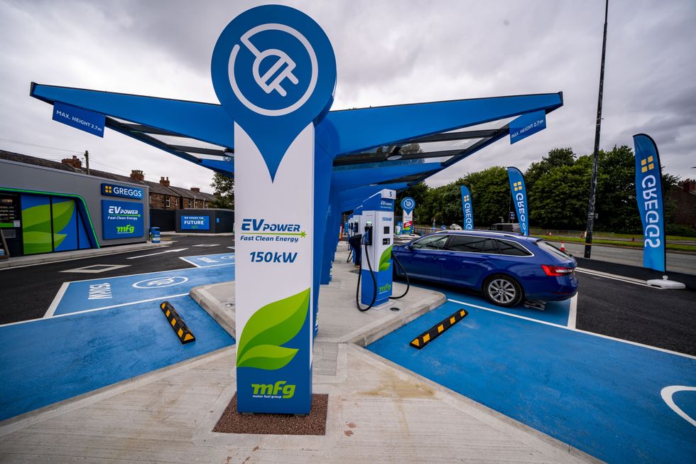 Public electric vehicle charging station