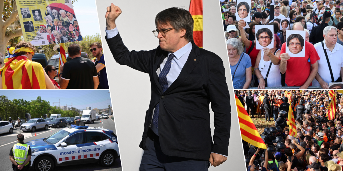 NextImg:Barcelona locked down as Spanish police attempt to arrest Catalan separatist leader Carles Puigdemont