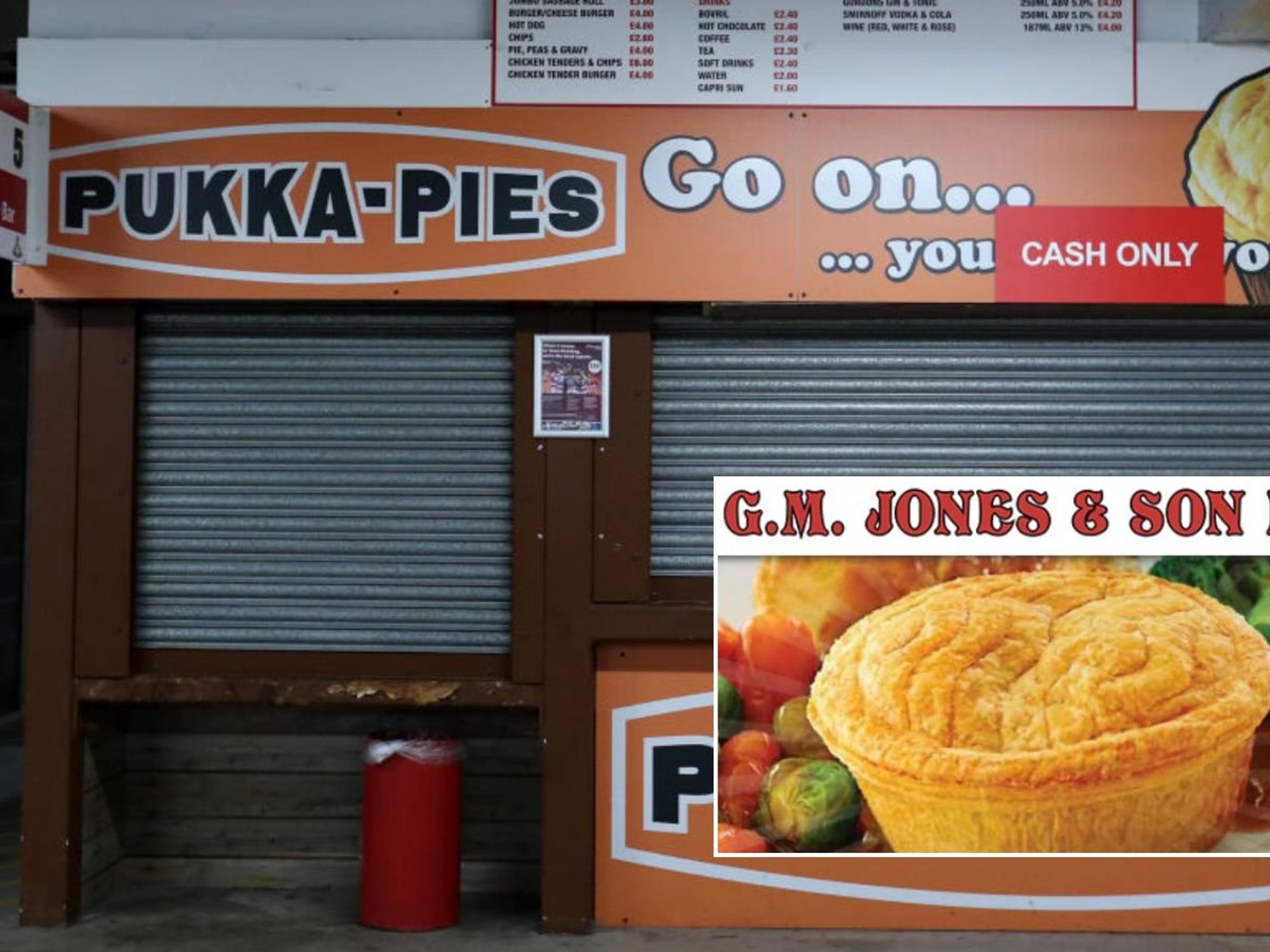 Pukka Pies and G.M. Jones & Son logo