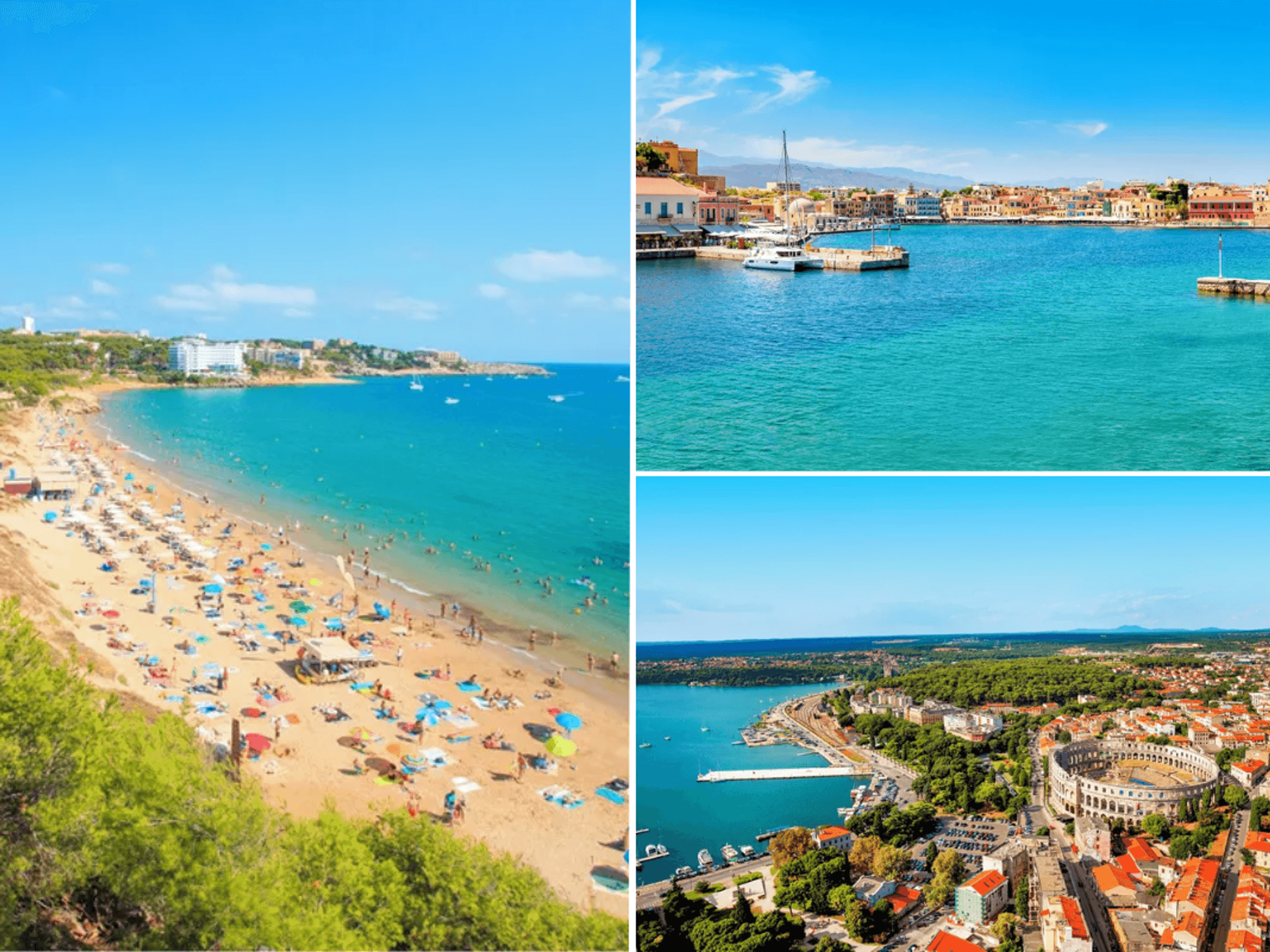 Pula in Croatia / Crete / Reus beach