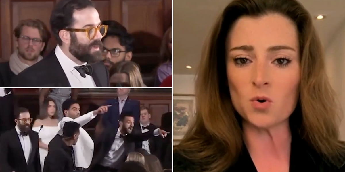 NextImg:Pro-Israel speaker blasts ‘deeply shocking’ scenes at Oxford Union after debate descends into chaos