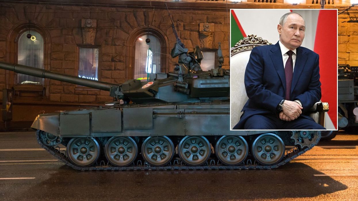 Putin and T-90 tank