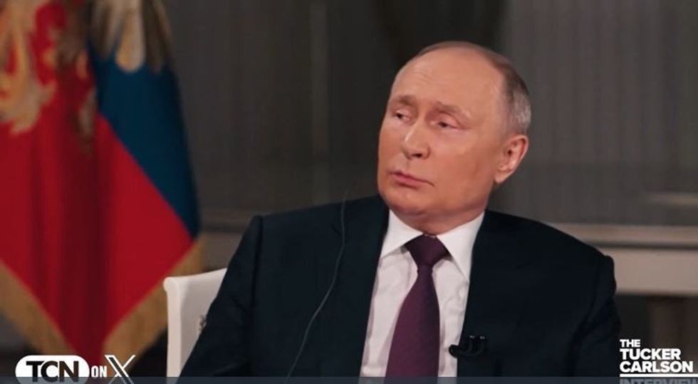 Putin and Tucker Carlson