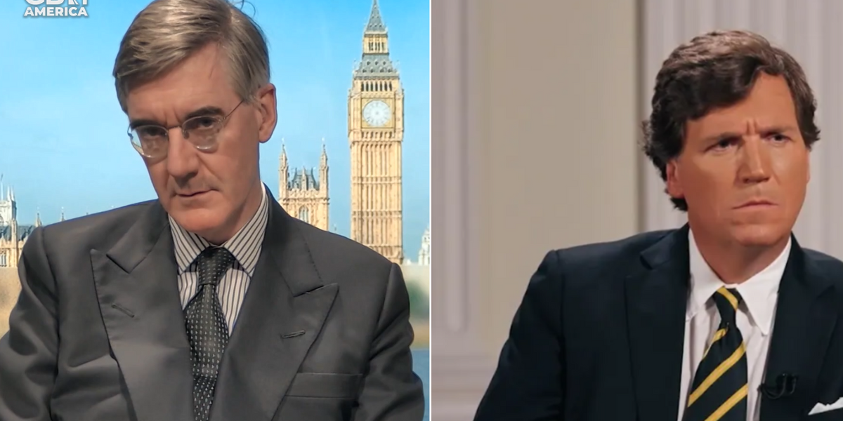 NextImg:'Putin chat is like interviewing leaders of Hamas!' Jacob Rees Mogg and Col Daniel Davis clash over Tucker Carlson's Putin interview