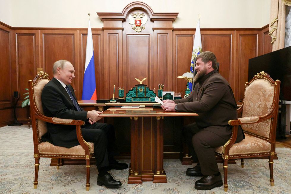Putin meets with lieutenant Chechen leader Ramzan Kadyrov