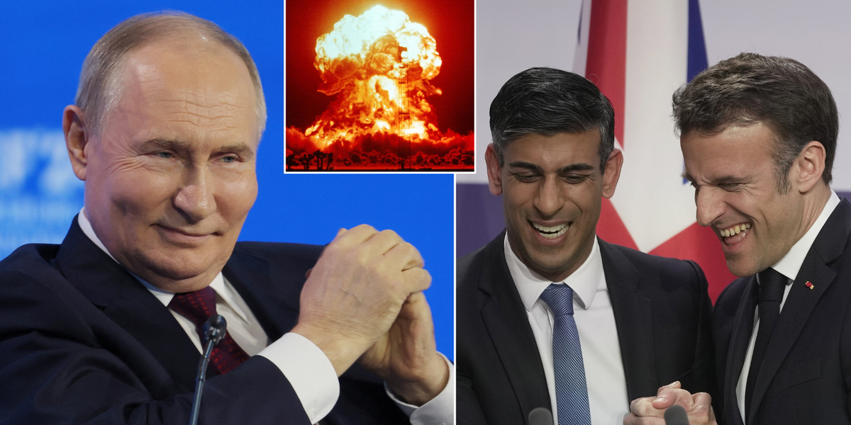 NextImg:Putin issues chilling threat as he claims Europe 'defenceless and unprepared for nuclear war'