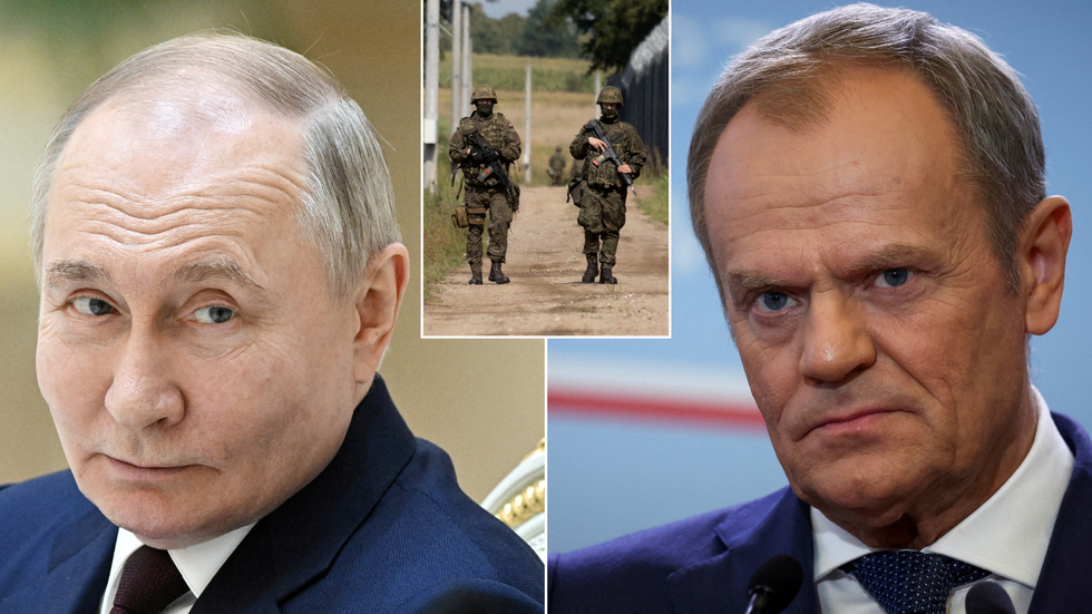 Putin/Polish soldiers/Tusk