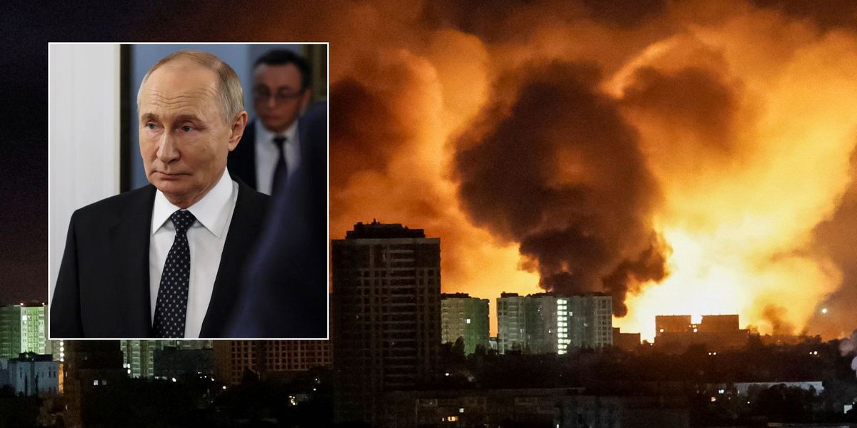 NextImg:Putin accused of making a 'mockery of entire world' as Moscow launches 'biggest' drone and ballistic missile attack on Ukraine in 'massive' Russian bombardment