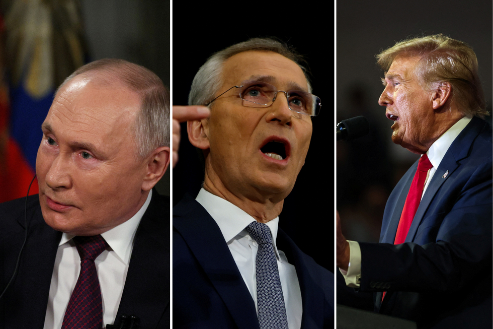 Putin, Stoltenberg, Trump