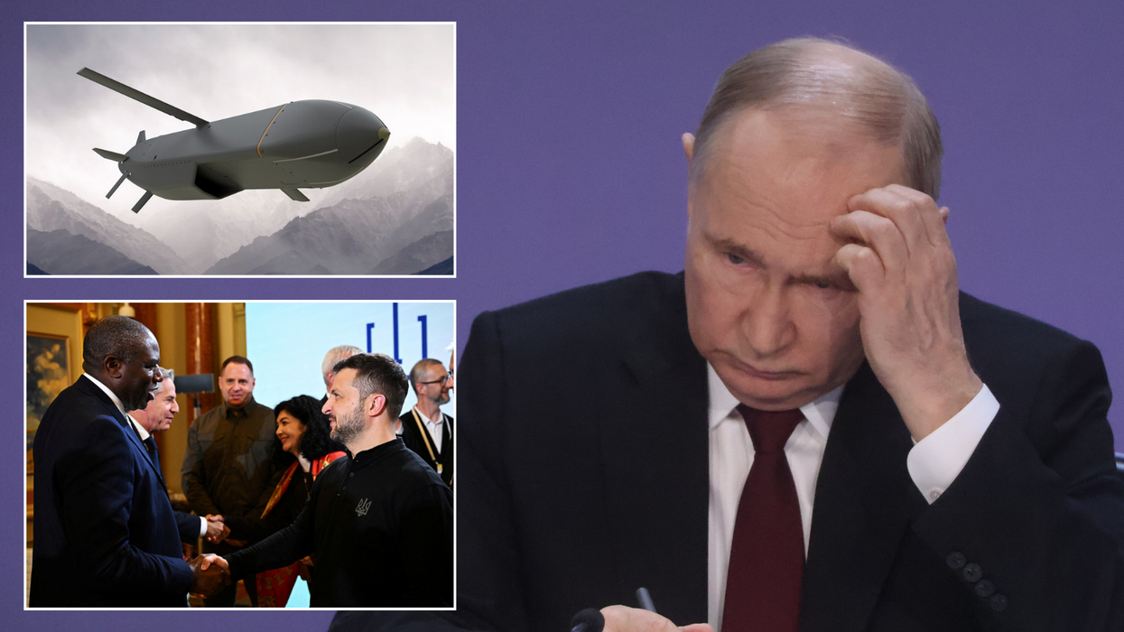 Putin/Storm Shadow missile/Lammy and Zelensky