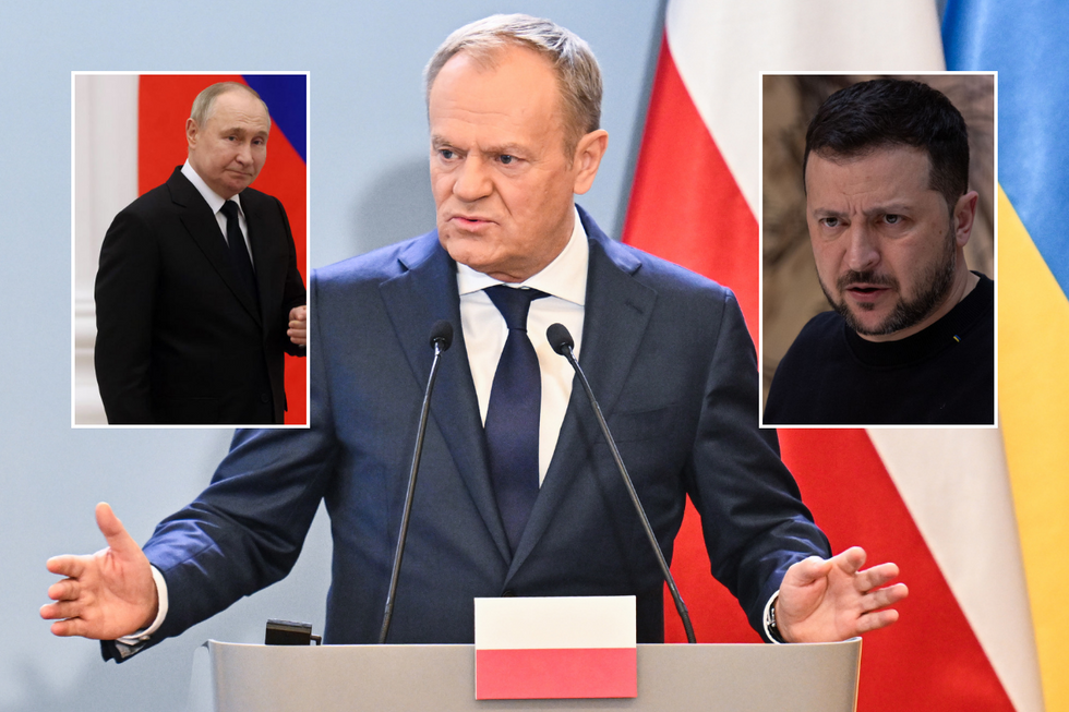Putin, Tusk and Zelensky