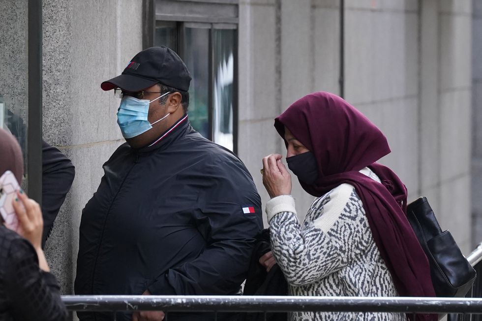 Qatari national Hassan Nasser Al-Thani, 41, arrives at the Old Bailey in London