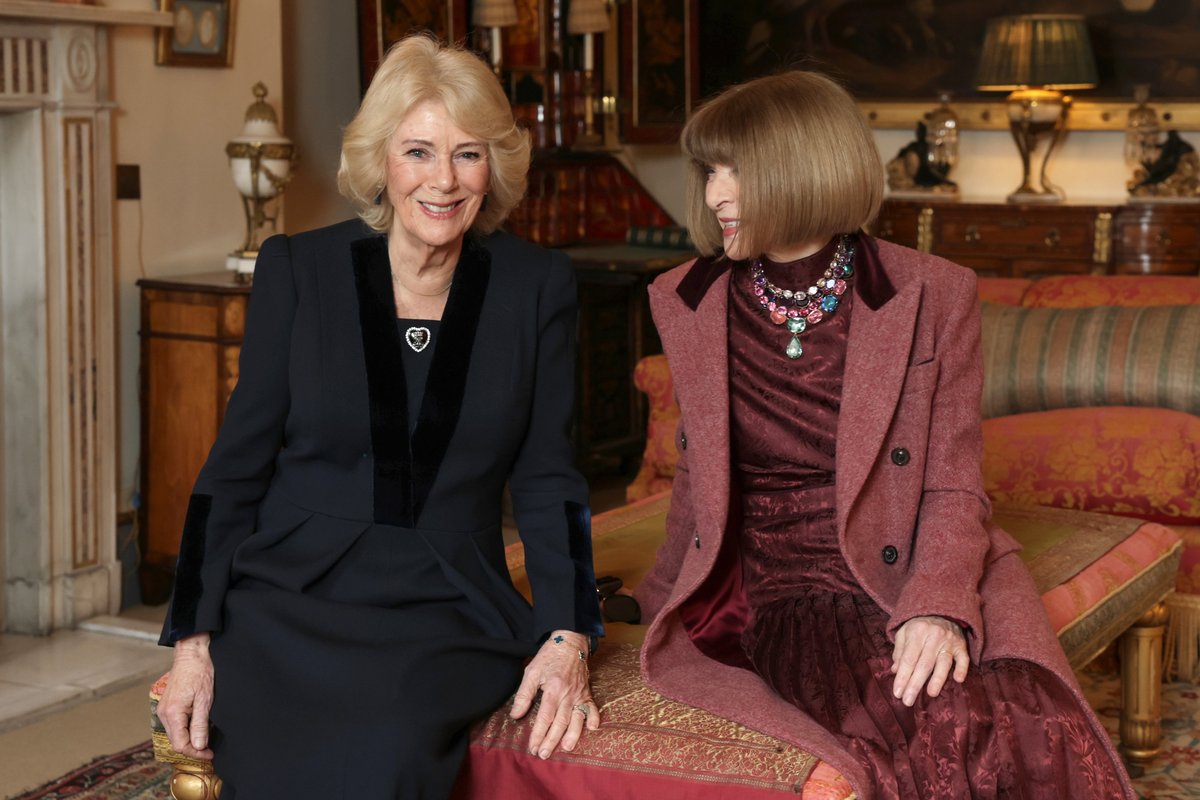 Queen Camilla and Anna Wintour