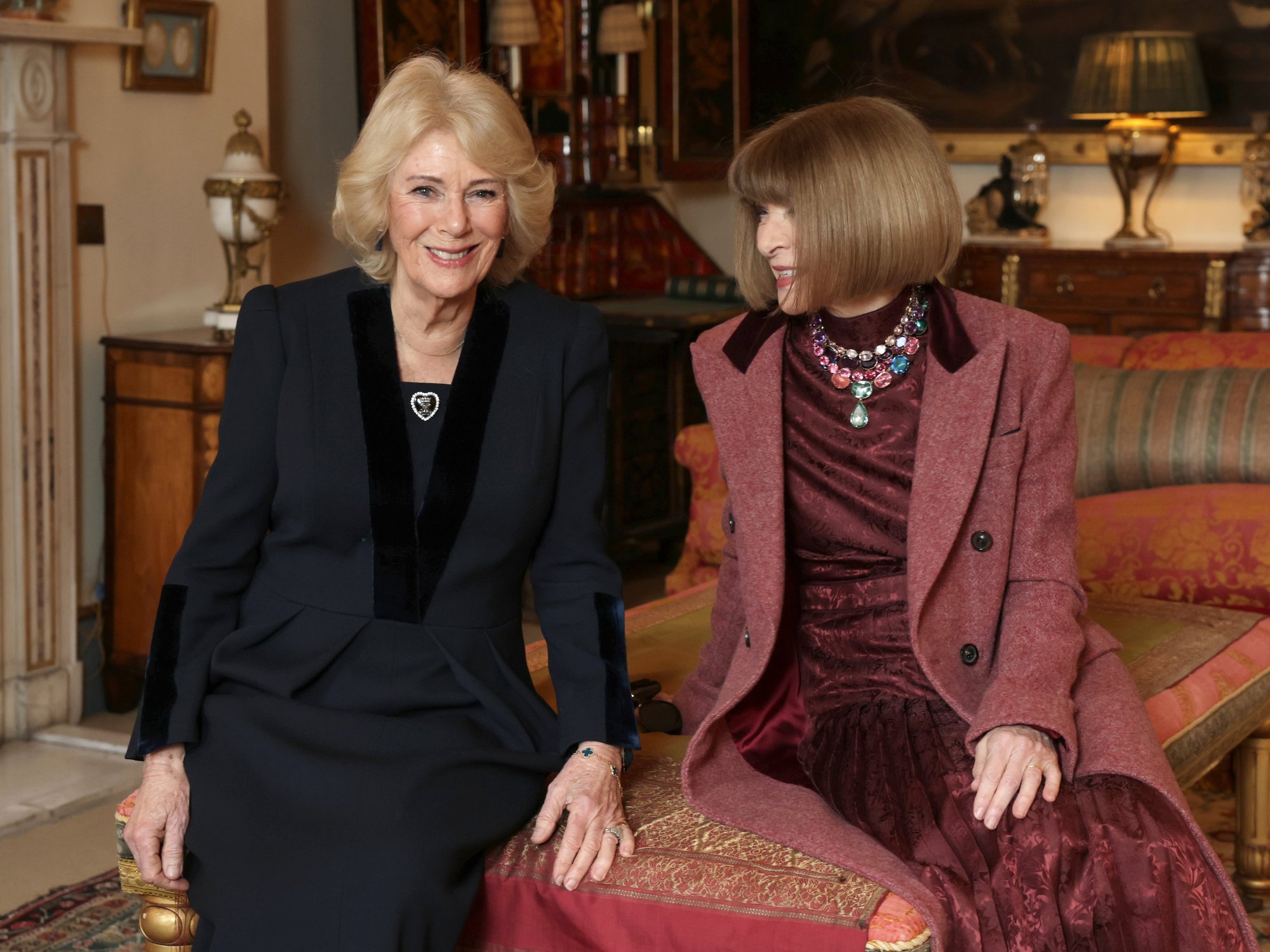 Queen Camilla and Anna Wintour