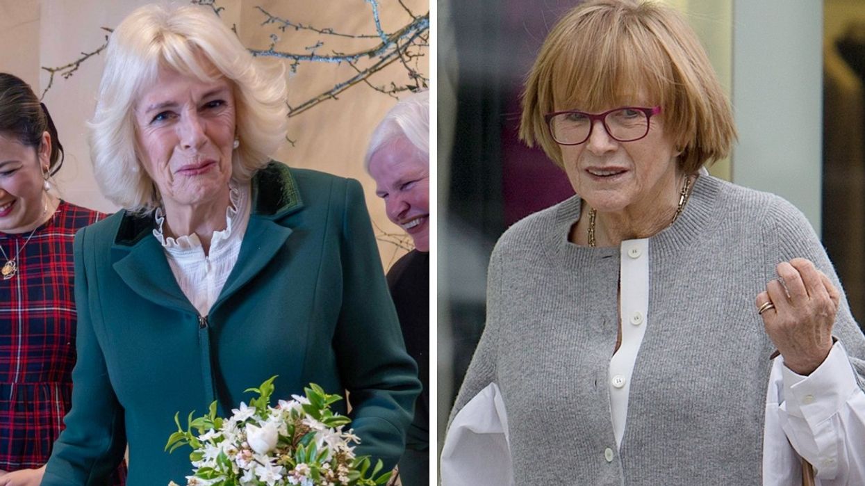 Queen Camilla and Anne Robinson