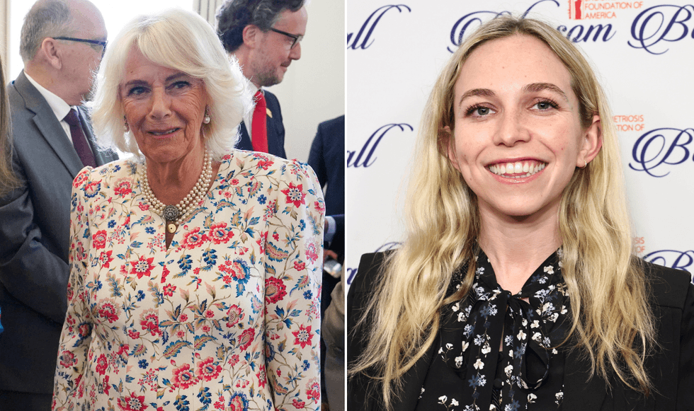 Queen Camilla and Ayesha Shand