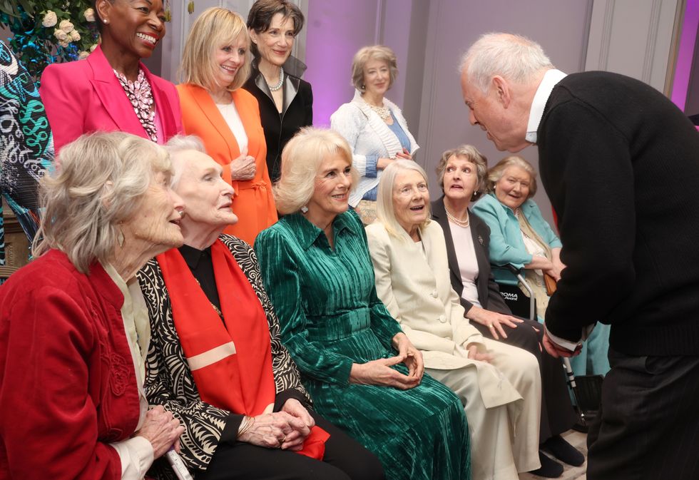 Queen Camilla and British actors and actresses