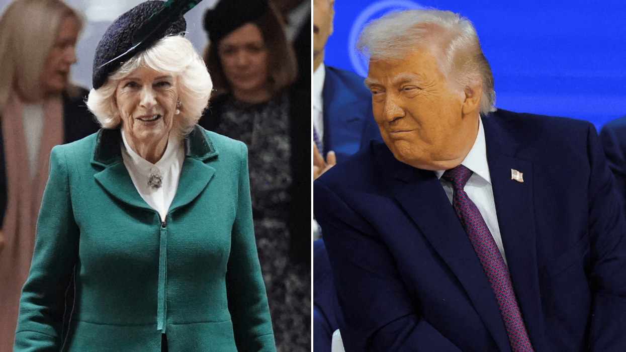 Queen Camilla and Donald Trump