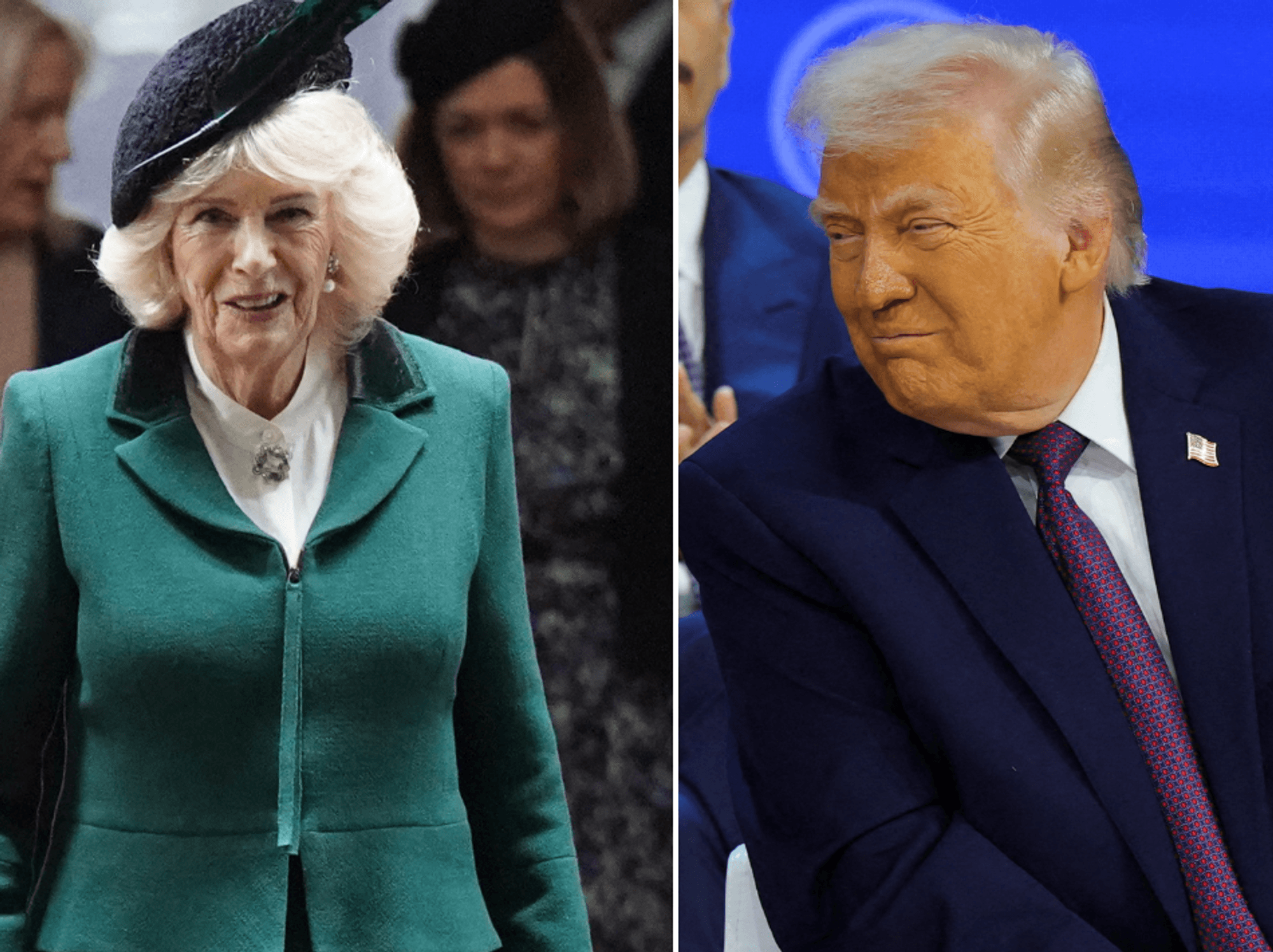 Queen Camilla and Donald Trump