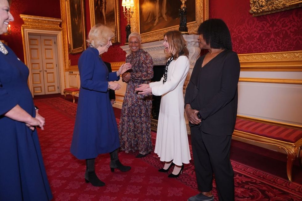 Queen Camilla and Geri Halliwell-Horner