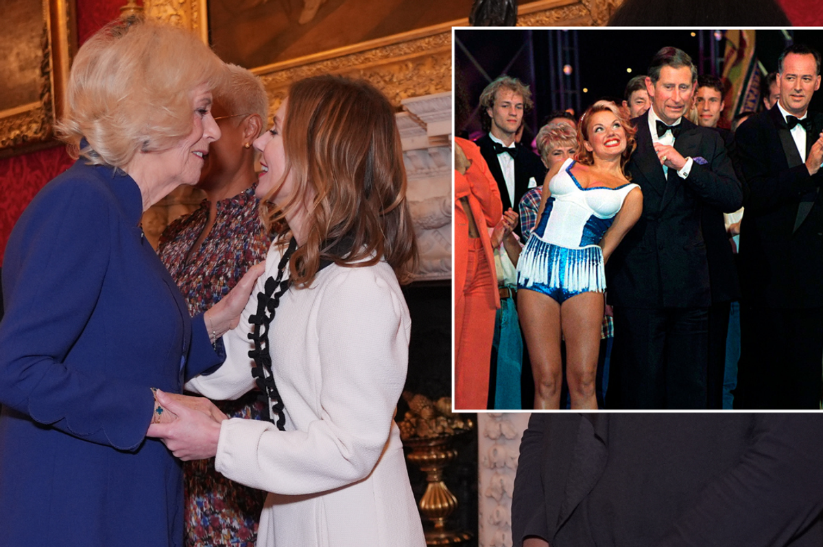 Queen Camilla and Geri Halliwell-Horner