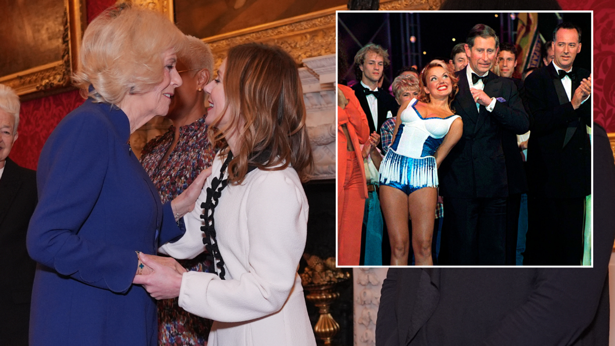 Queen Camilla and Geri Halliwell-Horner